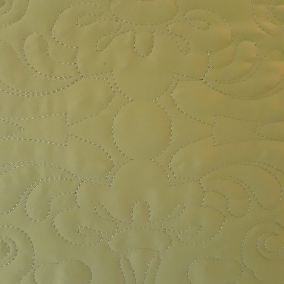 Newport-Layton Quilted Throw Pillow w/ Feather Insert - 20 x 20 - Picture 5 of 12